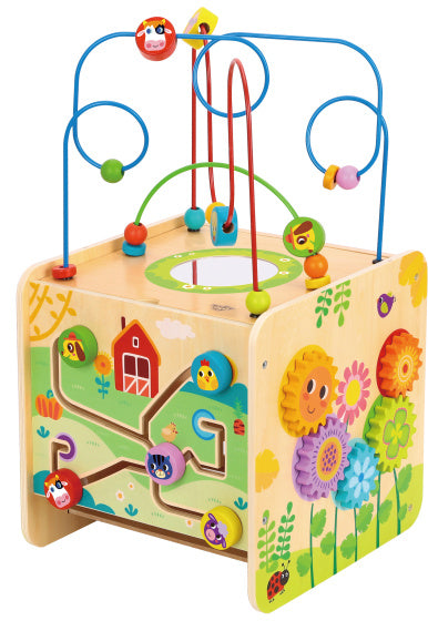 Toky Toy Houten Aktivitäten Cube Farm 18 Monate 2-Teile