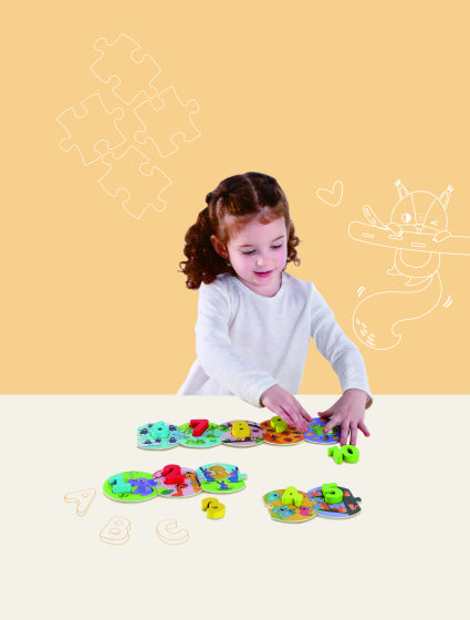 Toky Toy Number Puzzle Bildung Holzspielzeug 20-piefe