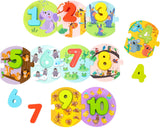 Toky Toy Number Puzzle Bildung Holzspielzeug 20-piefe
