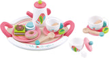 Toky Toy Hölzer Tee Kraft weiß rosa 19-Stück