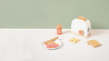 Toky Toy Hölzer Toaster mit Accessoires 9-teilig