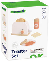 Toky Toy Hölzer Toaster mit Accessoires 9-teilig