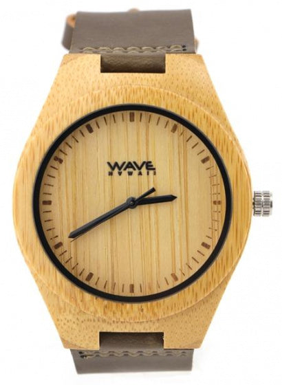 Welle Hawaii Beobachten Sie die Bürgerin Miyota Männer 4,5 cm Bambus Brown