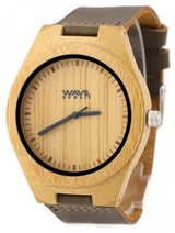 Welle Hawaii Beobachten Sie die Bürgerin Miyota Männer 4,5 cm Bambus Brown