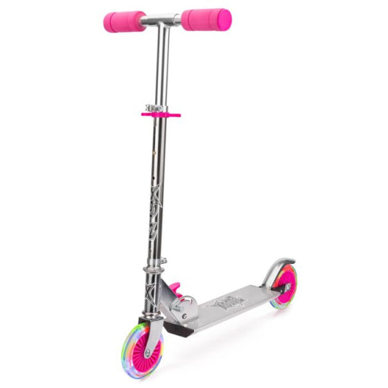 Xootze Folding Stuntstep Fußbrems Mädchen rosa