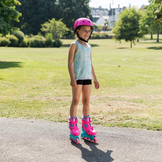 Xotze Inline Skates Hardboot Pink Turquoise Größe 32-35