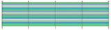 Yello Windschutzscheibe 10 Pfosten 120 x 610 cm grünblau